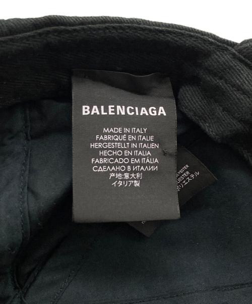BALENCIAGA（バレンシアガ）BALENCIAGA (バレンシアガ) BLNCG NEWS 24/7 キャップ ブラックの古着・服飾アイテム