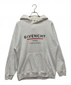 GIVENCHYジバンシィ）の古着「ロゴプルオーバーパーカー/BMJ05430AF」｜ホワイト