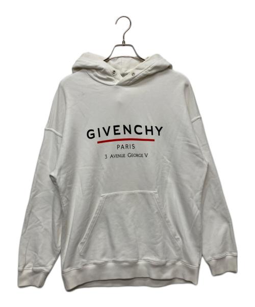 GIVENCHY（ジバンシィ）GIVENCHY (ジバンシィ) ロゴプルオーバーパーカー/BMJ05430AF ホワイト サイズ:Ｍの古着・服飾アイテム