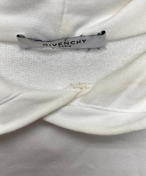 GIVENCHY（ジバンシィ）GIVENCHY (ジバンシィ) ロゴプルオーバーパーカー/BMJ05430AF ホワイト サイズ:Ｍの古着・服飾アイテム