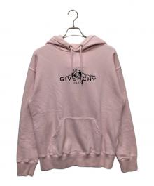 GIVENCHY（ジバンシィ）の古着「101 Dog Logo Sweatshirt Hoodie/BWJ01C3ZAS」｜ピンク