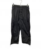 ATONエイトン）の古着「HAND DYED NYLON | UTILITY PANTS/PR.AG.GW.0204」｜ブラック