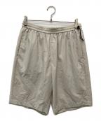ATONエイトン）の古着「TRAVEL NYLON WIDE EASY SHORTS/PR.AG.GM.0200」｜ベージュ