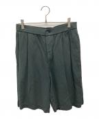 ATONエイトン）の古着「COTTON LINEN VOILE EASY SHORTS」｜ブラック
