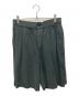 ATON（エイトン）の古着「COTTON LINEN VOILE EASY SHORTS」｜ブラック
