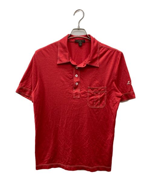 LOUIS VUITTON（ルイ ヴィトン）LOUIS VUITTON (ルイ ヴィトン) シルク混ポロシャツ レッド サイズ:Lの古着・服飾アイテム