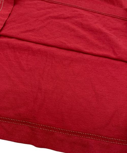 LOUIS VUITTON（ルイ ヴィトン）LOUIS VUITTON (ルイ ヴィトン) シルク混ポロシャツ レッド サイズ:Lの古着・服飾アイテム