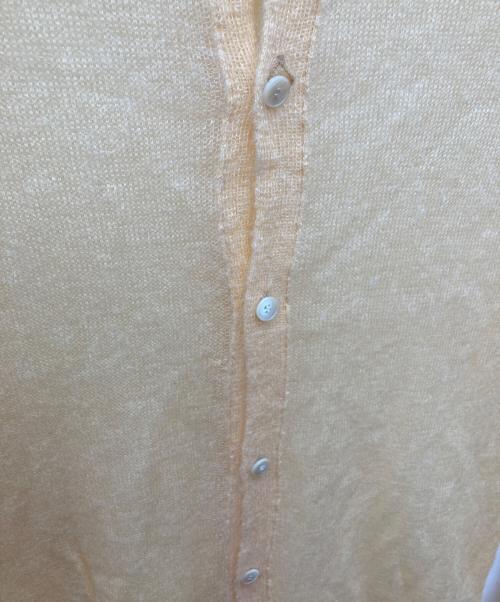 AURALEE（オーラリー）AURALEE (オーラリー) KID MOHAIR SHEER KNIT SHIRT CARDIGAN オレンジ サイズ:1の古着・服飾アイテム