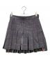 THOM BROWNE. NEW YORK（トムブラウン ニューヨーク）の古着「ウールプリーツツイードスカート/FGC724A-07642960」｜ネイビー