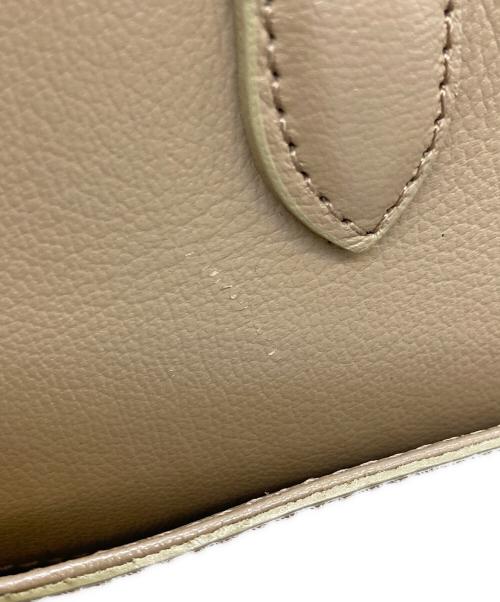 PELLE MORBIDA（ペッレモルビダ）PELLE MORBIDA (ペッレモルビダ) レザートートバッグ ベージュの古着・服飾アイテム