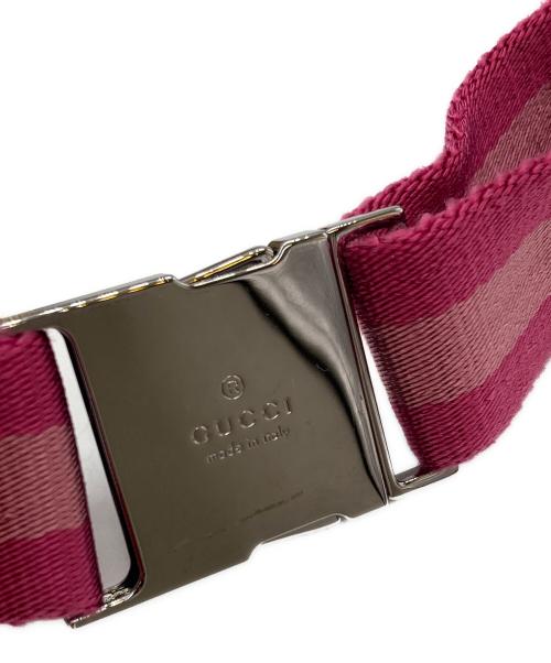 GUCCI（グッチ）GUCCI (グッチ) GGキャンバスウエストバッグ/162962 ピンクベージュの古着・服飾アイテム