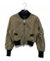DIESEL（ディーゼル）の古着「Zip Design Crop Blouson」｜カーキ