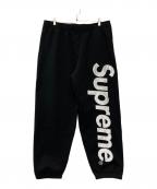 SUPREMEシュプリーム）の古着「Satin Applique Sweatpant」｜ブラック