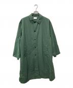 ATONエイトン）の古着「ステンカラーナイロンコート/CM.AG.GM.6200」｜グリーン