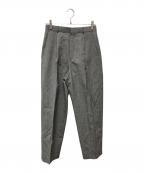 ATONエイトン）の古着「WOOL TROPICAL LOOSE FIT PANTS/PR.AG.GM.0211」｜グレー