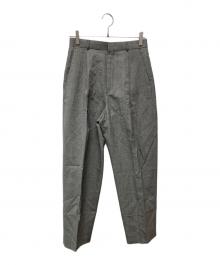ATON（エイトン）の古着「WOOL TROPICAL LOOSE FIT PANTS/PR.AG.GM.0211」｜グレー