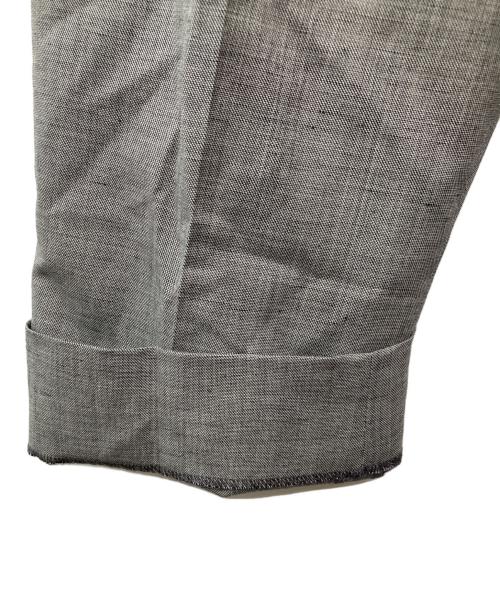 ATON（エイトン）ATON (エイトン) WOOL TROPICAL LOOSE FIT PANTS/PR.AG.GM.0211 グレー サイズ:02の古着・服飾アイテム