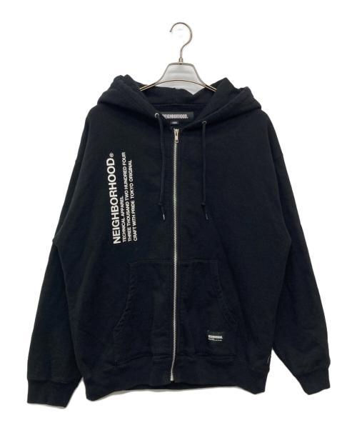 NEIGHBORHOOD（ネイバーフッド）NEIGHBORHOOD (ネイバーフッド) SOLID SWEAT ZIP HOODIE LS ブラック サイズ:Lの古着・服飾アイテム