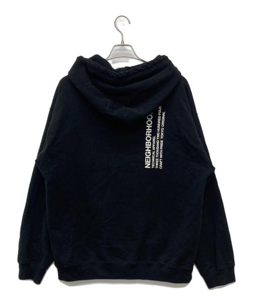 NEIGHBORHOOD（ネイバーフッド）NEIGHBORHOOD (ネイバーフッド) SOLID SWEAT ZIP HOODIE LS ブラック サイズ:Lの古着・服飾アイテム