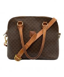 CELINE（セリーヌ）の古着「マダム柄 2WAY バッグ」｜ブラウン