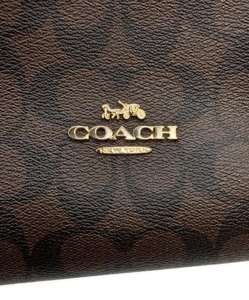 COACH（コーチ）COACH (コーチ) シグネチャーバッグ/F80298 レッド×ブラウンの古着・服飾アイテム