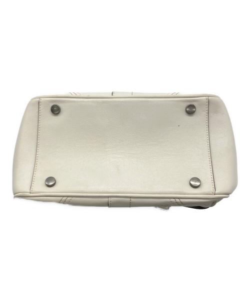COACH（コーチ）COACH (コーチ) がま口ハンドバッグ/8A12 アイボリーの古着・服飾アイテム