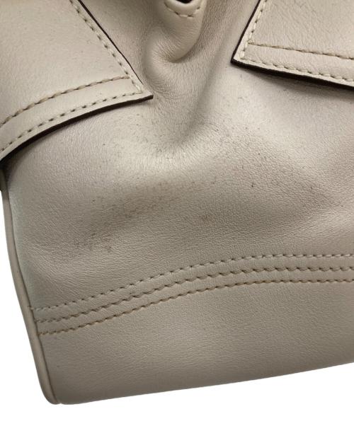 COACH（コーチ）COACH (コーチ) がま口ハンドバッグ/8A12 アイボリーの古着・服飾アイテム