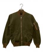 RRLダブルアールエル）の古着「ヘリンボーンMA-1ジャケット/782658776001」｜カーキ