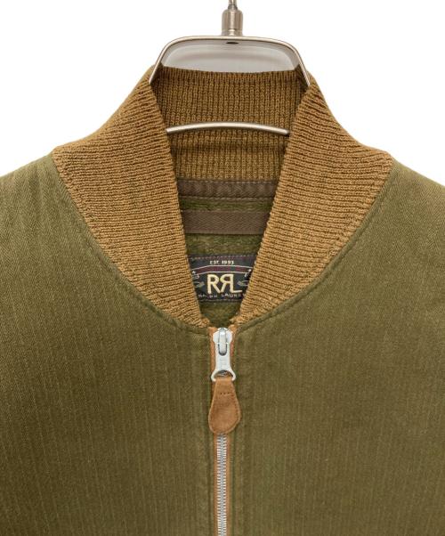 RRL（ダブルアールエル）RRL (ダブルアールエル) ヘリンボーンMA-1ジャケット/782658776001 カーキ サイズ:ＸＳの古着・服飾アイテム
