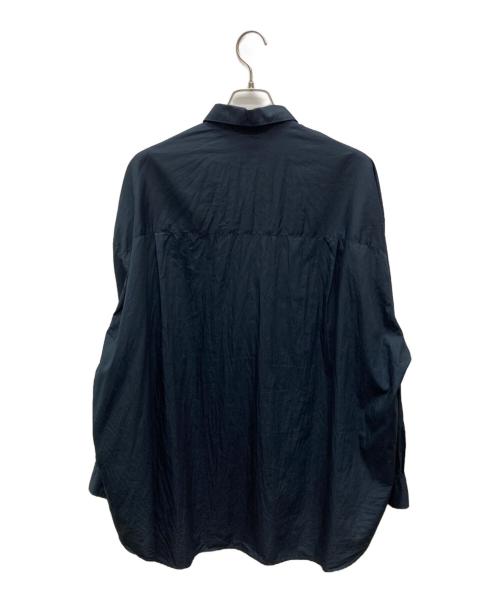 Graphpaper（グラフペーパー）Graphpaper (グラフペーパー) Broad L/S Oversized Regular Collar Shirt/GM261-50001B ネイビー サイズ:02の古着・服飾アイテム