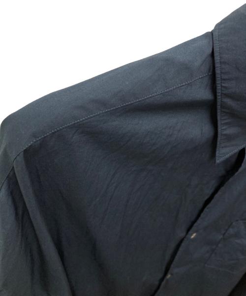 Graphpaper（グラフペーパー）Graphpaper (グラフペーパー) Broad L/S Oversized Regular Collar Shirt/GM261-50001B ネイビー サイズ:02の古着・服飾アイテム