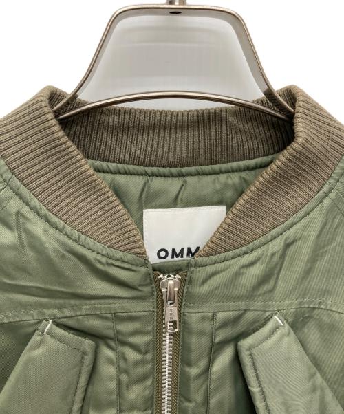 OMMO（オーエムエムオー）OMMO (オーエムエムオー) VOLUME SLEEVE SHORT MA-1/882440102101 オリーブ サイズ:38の古着・服飾アイテム