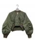 OMMO（オーエムエムオー）の古着「VOLUME SLEEVE SHORT MA-1/882440102101」｜オリーブ