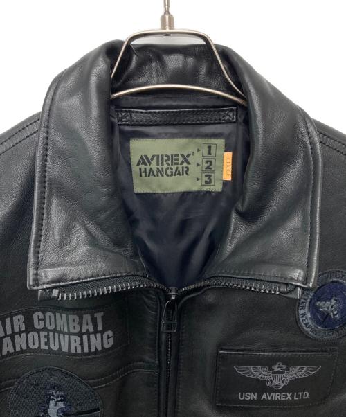 AVIREX（アヴィレックス）AVIREX (アヴィレックス) CWU LEATHER JKT TOP GUN/6101057 ブラック サイズ:ＸＬの古着・服飾アイテム