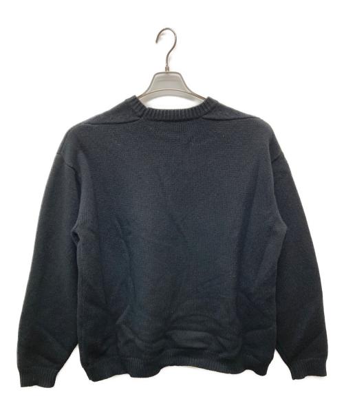 STUDIO NICHOLSON（スタジオ ニコルソン）STUDIO NICHOLSON (スタジオ ニコルソン) HEMYL ENGLISH LAMBSWOOL KNIT/51-10-122003 ブラック サイズ:Ｓの古着・服飾アイテム
