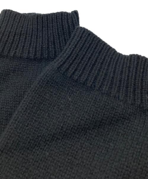 STUDIO NICHOLSON（スタジオ ニコルソン）STUDIO NICHOLSON (スタジオ ニコルソン) HEMYL ENGLISH LAMBSWOOL KNIT/51-10-122003 ブラック サイズ:Ｓの古着・服飾アイテム