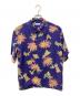 Sun Surf（サンサーフ）の古着「STUDDED WITH PALM TREE AND PINEAPPLE/SS38032」｜パープル