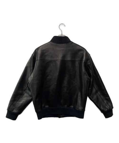 Time is on（タイムイズオン）Time is on (タイムイズオン) 【A1 JACKET】cow leather/T201-L858 ブラック サイズ:1の古着・服飾アイテム