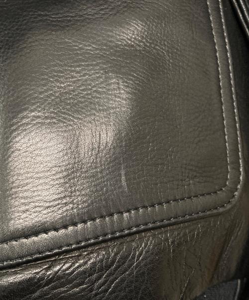 Time is on（タイムイズオン）Time is on (タイムイズオン) 【A1 JACKET】cow leather/T201-L858 ブラック サイズ:1の古着・服飾アイテム