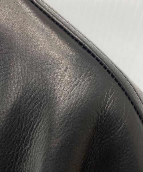 Time is on（タイムイズオン）Time is on (タイムイズオン) 【A1 JACKET】cow leather/T201-L858 ブラック サイズ:1の古着・服飾アイテム