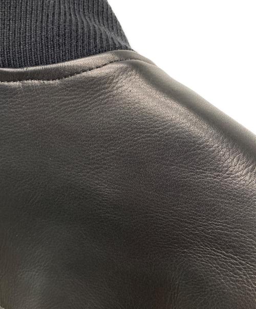 Time is on（タイムイズオン）Time is on (タイムイズオン) 【A1 JACKET】cow leather/T201-L858 ブラック サイズ:1の古着・服飾アイテム