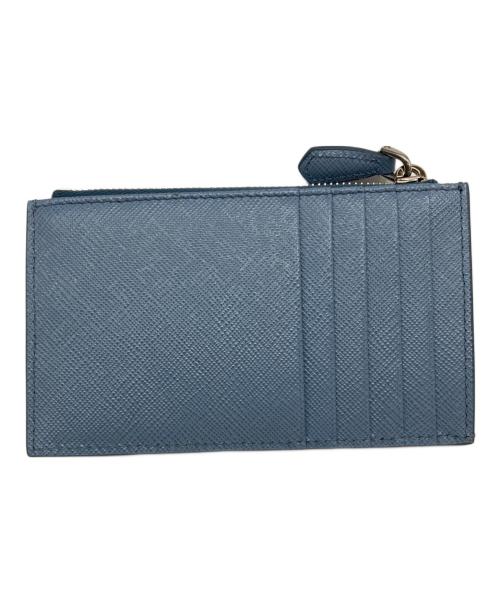 PRADA（プラダ）PRADA (プラダ) サフィアーノトライアングル カードケース/1MC086 QHH F0OZX ブルーの古着・服飾アイテム
