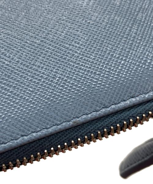 PRADA（プラダ）PRADA (プラダ) サフィアーノトライアングル カードケース/1MC086 QHH F0OZX ブルーの古着・服飾アイテム