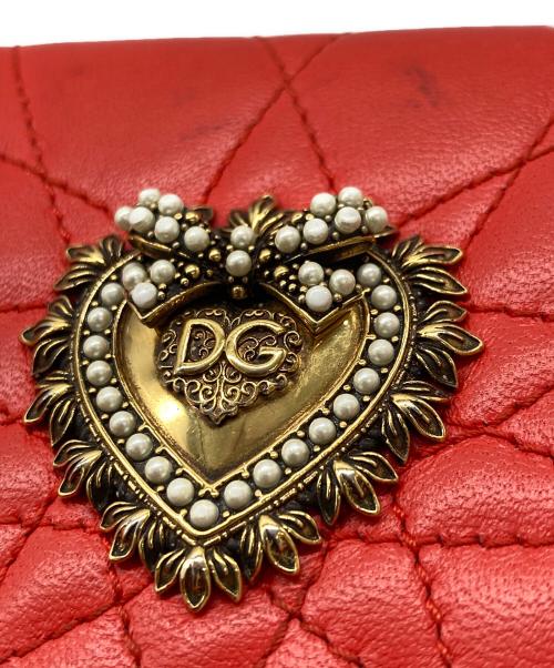 DOLCE & GABBANA（ドルチェ＆ガッバーナ）DOLCE & GABBANA (ドルチェ＆ガッバーナ) DEVOTION コンチネンタルウォレット スモール/BI1269AV967 レッドの古着・服飾アイテム