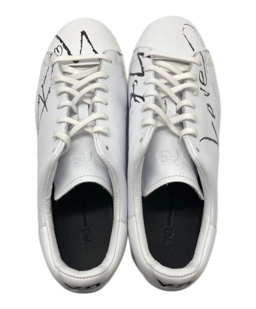 adidas（アディダス）adidas (アディダス) Y-3 (ワイスリー) ローカットスニーカー ホワイト サイズ:26.5の古着・服飾アイテム