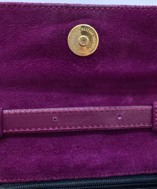 Salvatore Ferragamo（サルヴァトーレ フェラガモ）Salvatore Ferragamo (サルヴァトーレ フェラガモ) ヴァラリボン 2way ミニ ショルダーバッグ/BC213104 パープルの古着・服飾アイテム