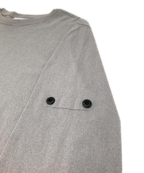 STONE ISLAND（ストーンアイランド）STONE ISLAND (ストーンアイランド) クルーネックニット グレー サイズ:Ｌの古着・服飾アイテム
