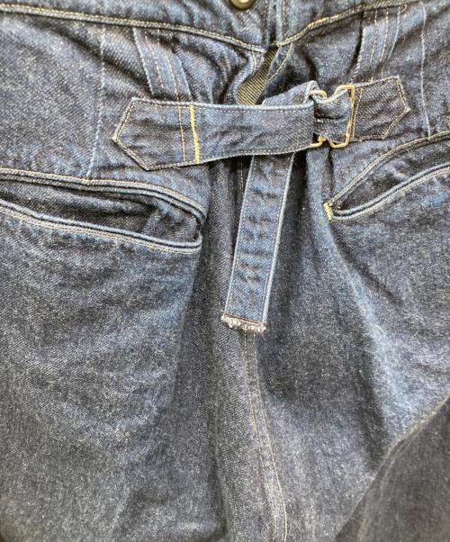 leno（リノ）LENO (リノ) 12oz セルヴィッジ デニム バックル バック トラウザーパンツ インディゴ サイズ:1の古着・服飾アイテム