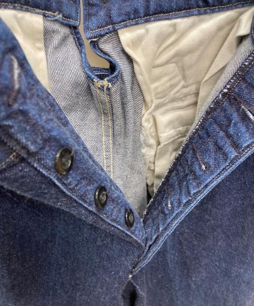 leno（リノ）LENO (リノ) 12oz セルヴィッジ デニム バックル バック トラウザーパンツ インディゴ サイズ:1の古着・服飾アイテム