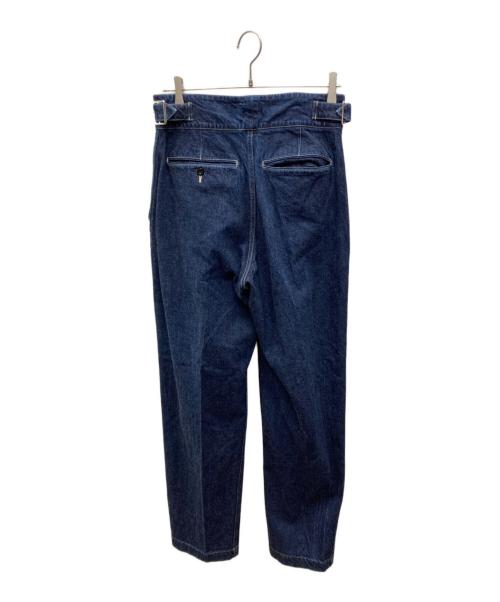 leno（リノ）leno (リノ) サイドベルトグルカ デニムパンツ インディゴ サイズ:1の古着・服飾アイテム